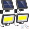 Lámpara solar exterior 2 pzas 160 Leds+3 modos+3 mandos remotos.