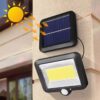 Lámpara solar exterior 2 pzas 160 Leds+3 modos+3 mandos remotos. - Imagen 2
