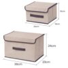 Cajas organizadoras tela set 6 pzas
Color gris disponible - Imagen 4
