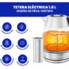 Tetera eléctrica chefman 1.8 lt - Imagen 3